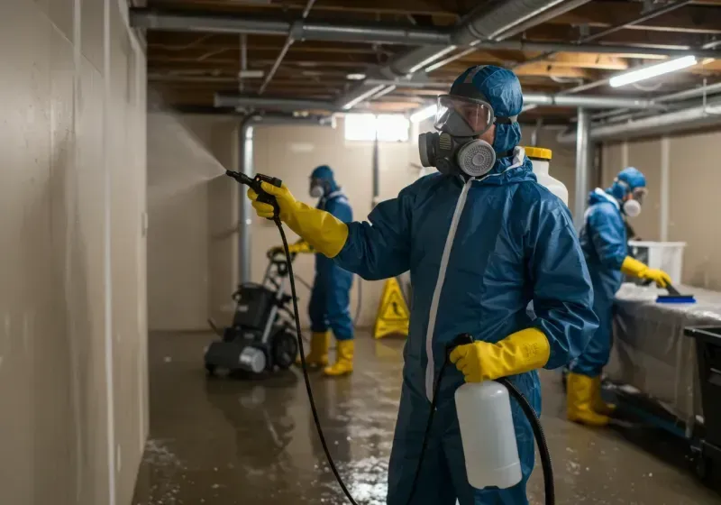 Basement Sanitization and Antimicrobial Treatment process in Miami-Dade County, FL