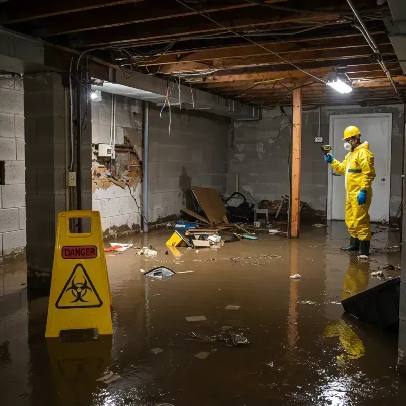 Flooded Basement Electrical Hazard in Miami-Dade County, FL Property